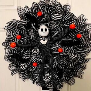 Jack Skellington Nightmare Before Christmas Halloween Wreath